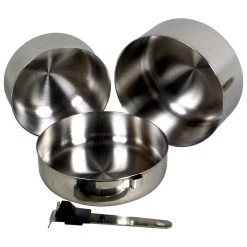 Basic Nature - Biwak Edelstahl 1 Kochset - Popote