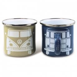 VW Collection - VW T1 Bus Becher Emailliert 2er Set 10 VW Collection - VW T1 Bus Becher Emailliert 2er Set -Popotes & vaisselle Soldes vw collection vw t1 bus becher emailliert 2er set 1
