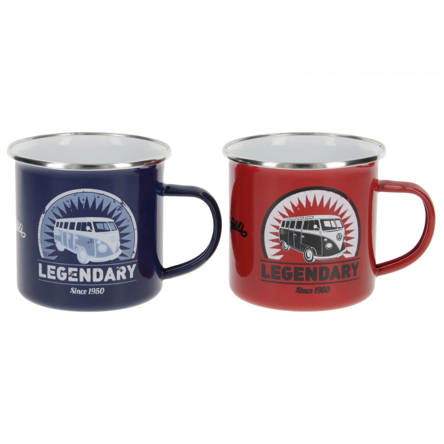 VW Collection - VW T1 Bus Emaille Tasse Set in Geschenkbox - Tasse 4 VW Collection - VW T1 Bus Emaille Tasse Set in Geschenkbox - Tasse – Image 4